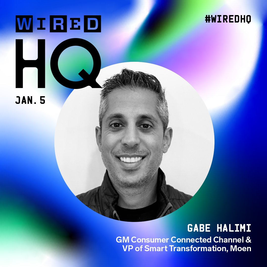 WIRED's tweet photo. #WIREDHQ Virtual is back! 

Don’t miss our conversation with @moen’s Gabe Halimi on the invisible smart home, happening on Jan. 5 at 2 pm PT.  Learn more and sign up here: https://t.co/liPUnwHTRL #WIREDPartner #ad https://t.co/Edk94brMZO