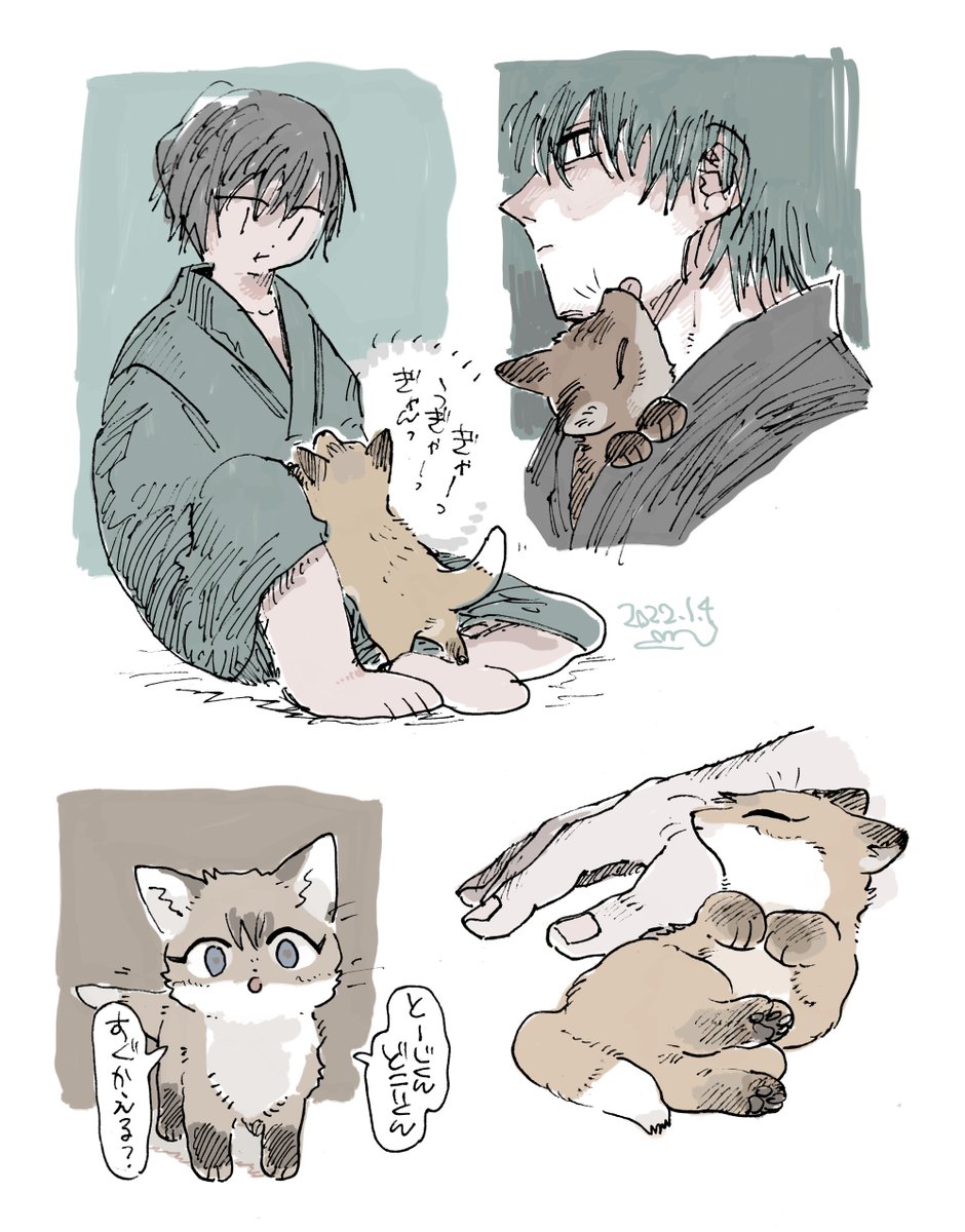 (獣化)こぎつねナオヤとトージ 