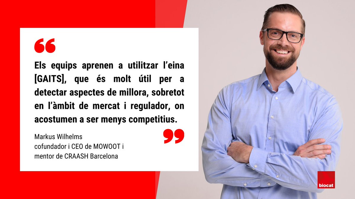biocat_bioregio's tweet photo. 🟥 #GAITS és una eina visual creada pel @CIMIT, clau en el desenvolupament d'innovacions sanitàries.
"És un avantatge que els participants aprenguin a fer-la servir de la mà dels mateixos creadors", apunta @rkusW de @mowoot i mentor de #CRAASHbcn.
👉 https://t.co/IqqWJoZA4o https://t.co/RkUo0k2n32
