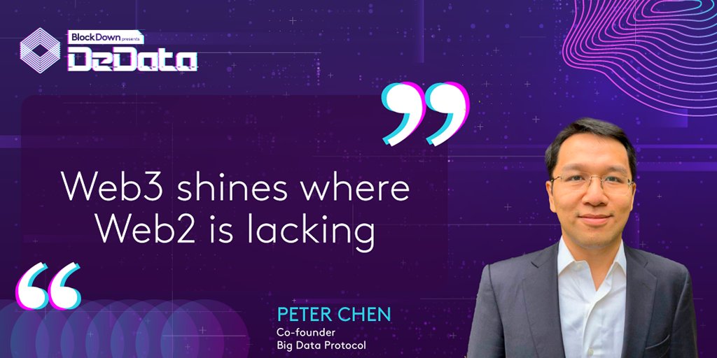 BlockDownConf's tweet photo. Do you agree with Peter Chen, Co-founder of @bigdataprotocol?
Let us know what you think!
#Blockdown2021 https://t.co/Pb7uTh5Sn9