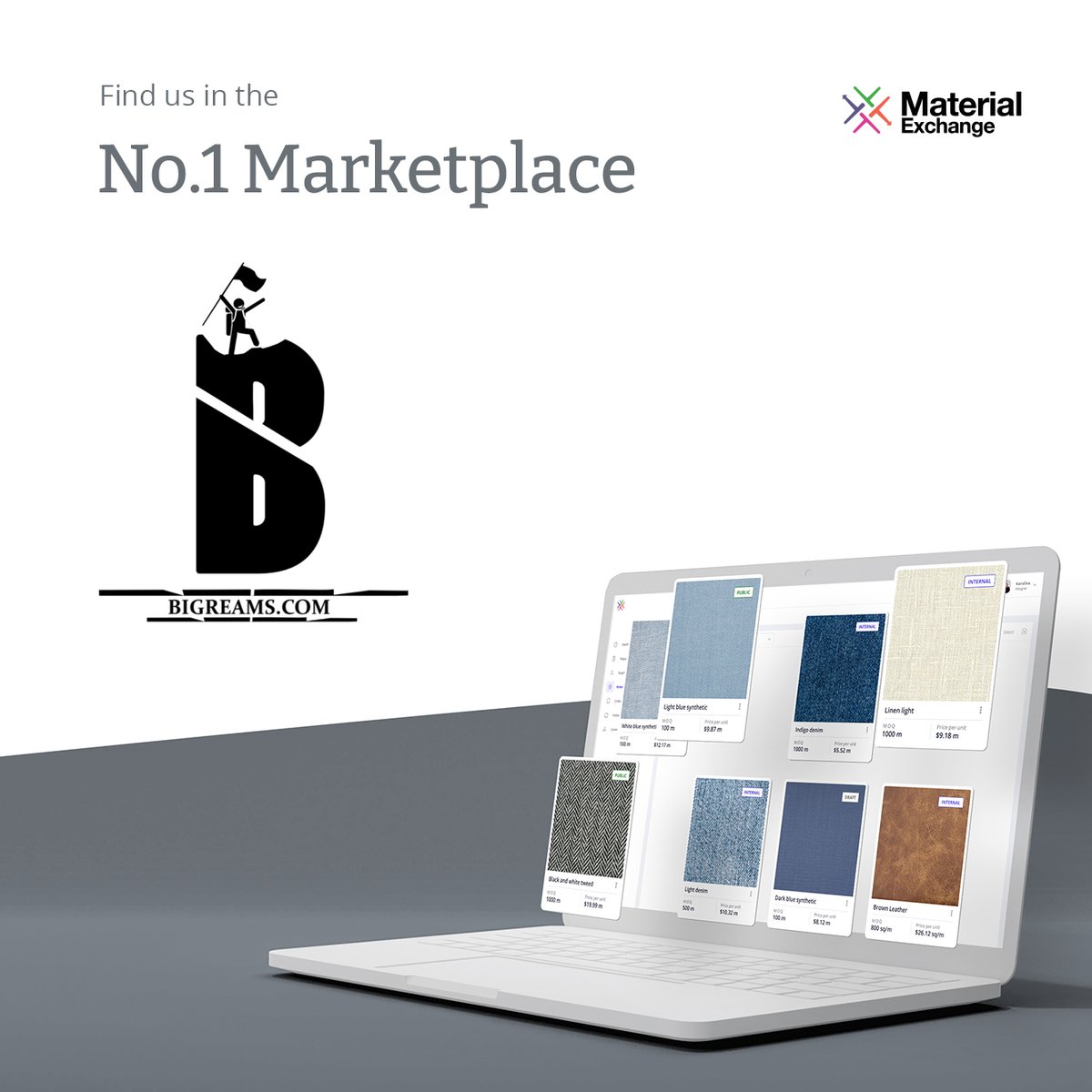 MaterialXchange's tweet photo. This week, we're proud to welcome Bigreams to the Material Exchange Marketplace! Log into your Material Exchange account to find this supplier's materials!
Not a member yet? Get started here! https://t.co/2sV7yUSAVh
#MaterialSourcing #Fashion #Textiles https://t.co/P2zkAAiqJd
