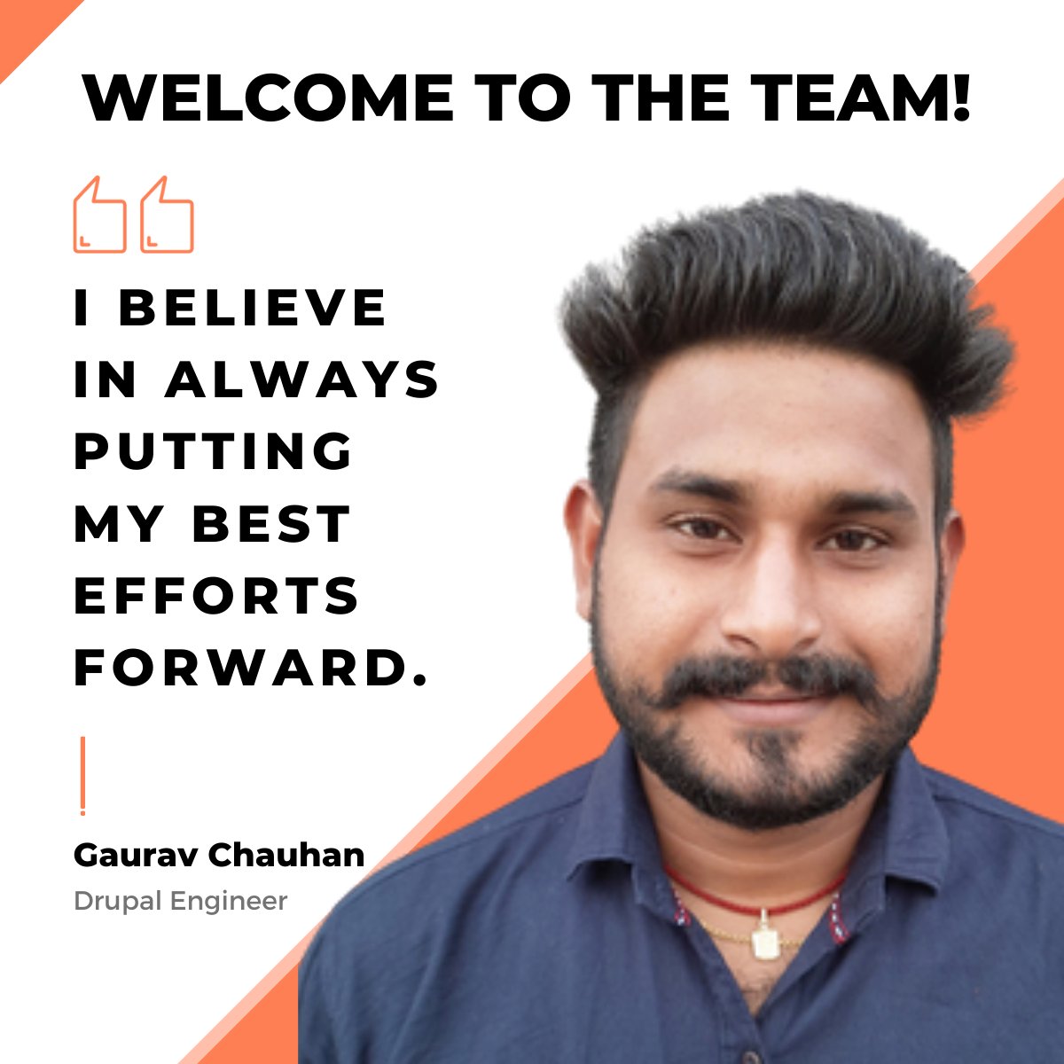 axelerant's tweet image. Meet @gchauhan8726, our #DrupalEngineer (and music enthusiast). 👋

His essential values? To do his best, focus on health, innovation, knowledge, and peace. 😎

Away from work, he likes to spend time with his family and friends. 🤩

#NewHire #WelcomeToTheTeam #Drupal