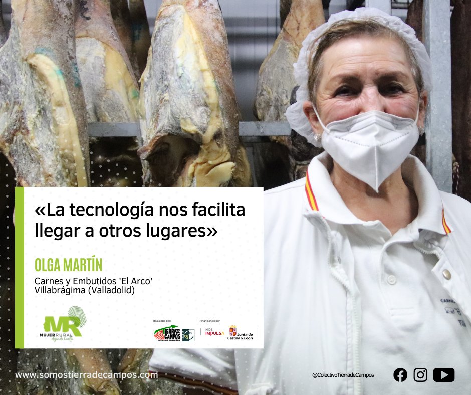 💚La Estrategia de Emprendimiento de la Mujer Rural en los ámbitos agrario y agroalimentario en #CyL nos permite conocer el trabajo de mujeres del territorio. 
Continuamos con Olga de Embutidos ‘El Arco’.
➡️Leer entrevista en bit.ly/3JxNGlw
#LEADER #CamposyTorozos