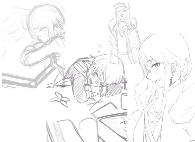 ボツにしたけどこれはこれで見たいな…となったラフたち 