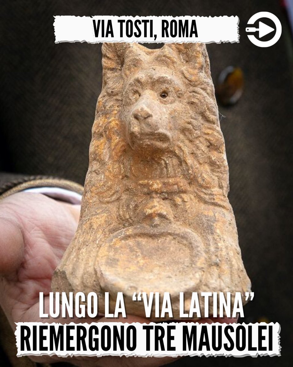 Archeo_Me's tweet photo. 👉🏻 In via #Tosti a #Roma sono stati ritrovati tre #mausolei in un cantiere per la sostituzione della rete idrica nel quartiere #AppioLatino.
Gli edifici sepolcrali sono appartenenti al medesimo complesso databile fra il I secolo a.C. e il I d.C.

----------
#ArcheoMe🏺🗿🏛 https://t.co/9cq2D3dRow