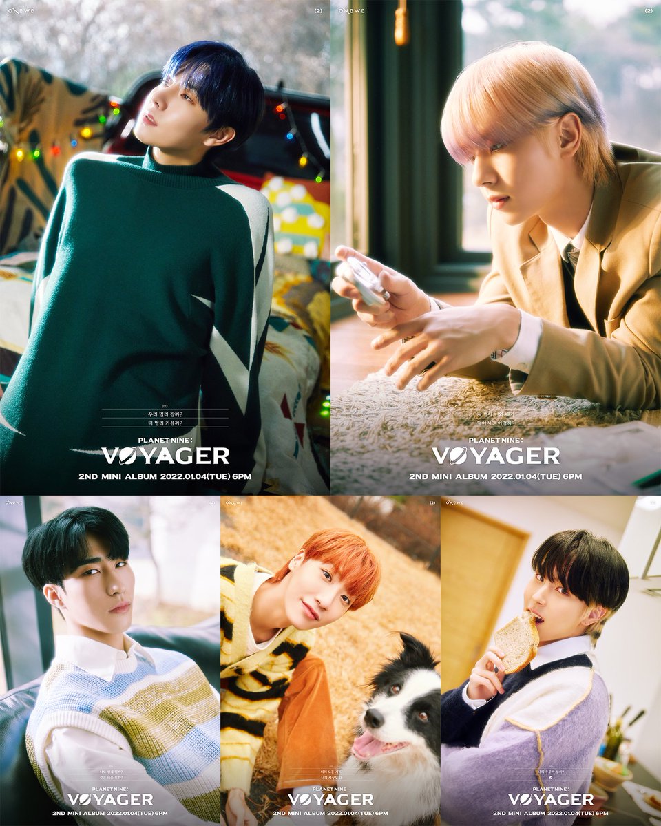 kvibe_yonhap's tweet photo. #ONEWE(#Yonghoon #Kanghyun #Harin #Dongmyeong #Cya) has released second mini album #PlanetNine_VOYAGER.
The songs “#Universe_,” “#Envision_,” “#Montage_,” “#Trigger_,” “#Orbit_,” and “#From_” are included in the album.
https://t.co/Q3PMdQNNnA https://t.co/ujesWWj1Vu