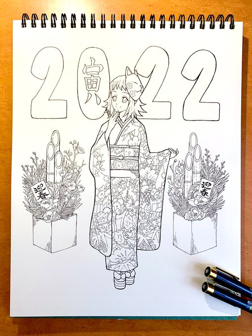 真菰の初詣🎍

ペン入れまで🖋

着物はkimono hearts論(松田恵美さん)を参考にさせてもらいました👘

#鬼滅の刃 #イラスト #pigma 