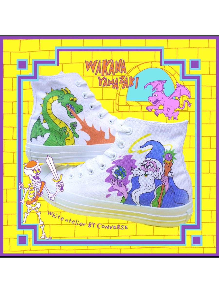 wa_by_converse's tweet image. 《ARTIST PRINT》

プリントカスタマイズサービスではアーティストさんのデザインを期間限定で作ることができます。

個性豊かなデザインが揃っております。
店頭・オンライン・HPでご覧いただけます！

#whiteatelierbyconverse #converse  #custmize #ホワイトアトリエバイコンバース #コンバース