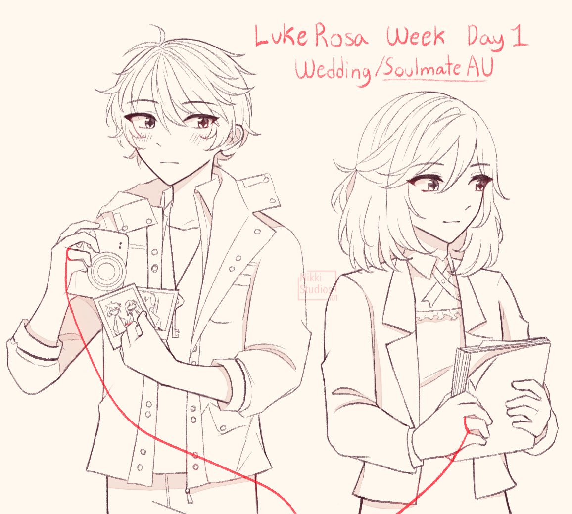nikkiartchives's tweet photo. Soulmate AU for @LukeRosaWeek 
I missed day 1… I’ll try to do day 2 too🥲 why must school continue this week…😭
I can’t color because my homework is slowly piling up lol 
#lukerosa #lukerosaweek #TearsOfThemis https://t.co/1AHR63wmUf