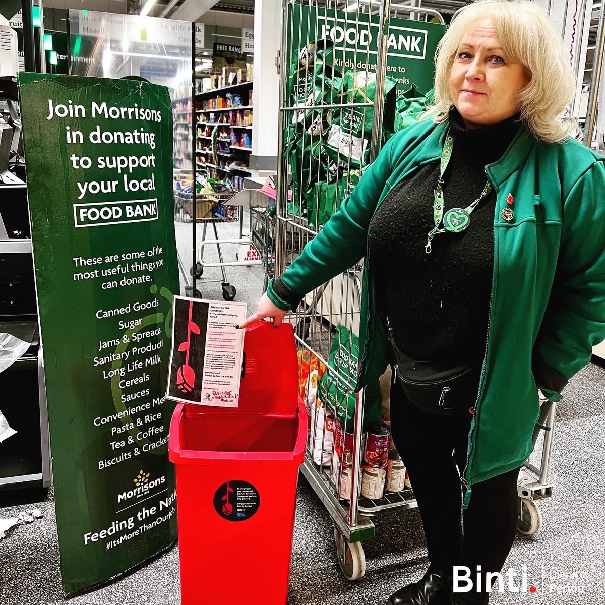 BintiPeriod's tweet image. Our #DignityAtWork project with @morrisons #Weybridge is going amazingly well. 

Anyone can go into store and access #FreePeriod #Products whenever you need them. This means we no longer have to use toilet paper to manage our cycles. 
#PeriodDignitySurrey
#Morrisons 
#BackToWork
