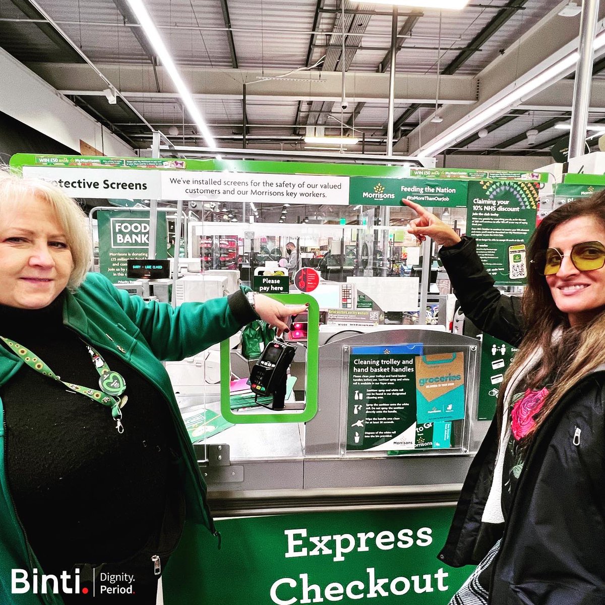 BintiPeriod's tweet image. Our #DignityAtWork project with @morrisons #Weybridge is going amazingly well. 

Anyone can go into store and access #FreePeriod #Products whenever you need them. This means we no longer have to use toilet paper to manage our cycles. 
#PeriodDignitySurrey
#Morrisons 
#BackToWork