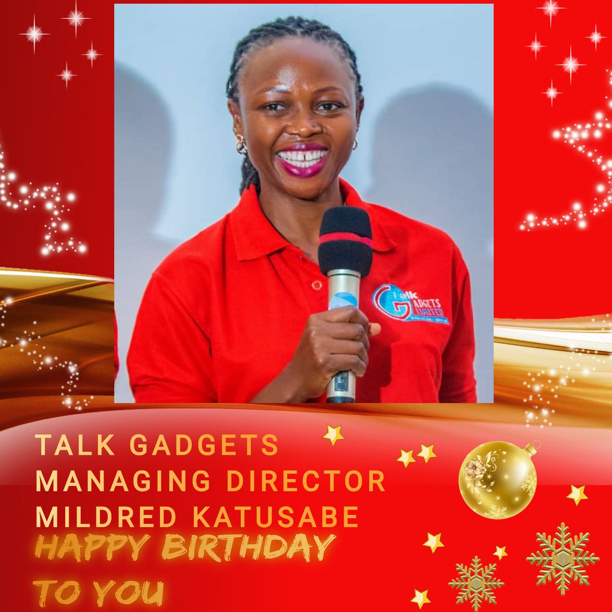 Blessings follow you.
Talk Gadgets wishes you a happiest birthday 
Managing director @KatusabeMildred
And the smile can tell how happy she is#