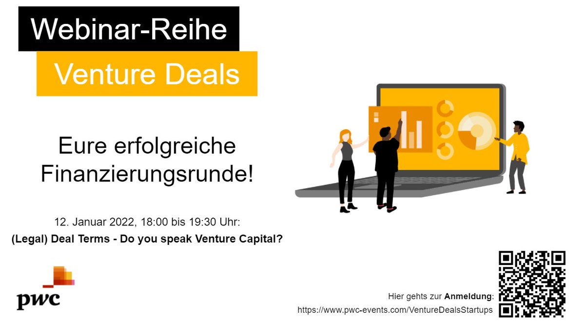 hass_digital's tweet photo. Neues #Jahr, nächstes #Webinar!
Unser nächstes Webinar "(Legal) Deal Terms - Do you speak Venture Capital?" findet am 12.01.2022 um 18:00 Uhr statt. In diesem Webinar werdet Ihr durch die wichtigsten #DealTerms in Venture Capital Transaktionen geführt! https://t.co/TKNqQXNRwY https://t.co/iBtlnJ05EY
