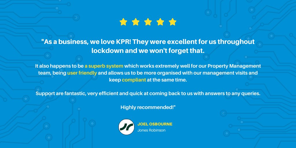 KPRglobal's tweet photo. It's #TestimonialTuesday! π
Client feedback has always been important to us at KPR, which is why we're always so delighted to receive reviews like this! Many thanks to Joel Osbourne from Jones Robinson Estate Agents for this one. π
#KPR #PropertyManagement #PropertyReports https://t.co/zVTYTE6xto