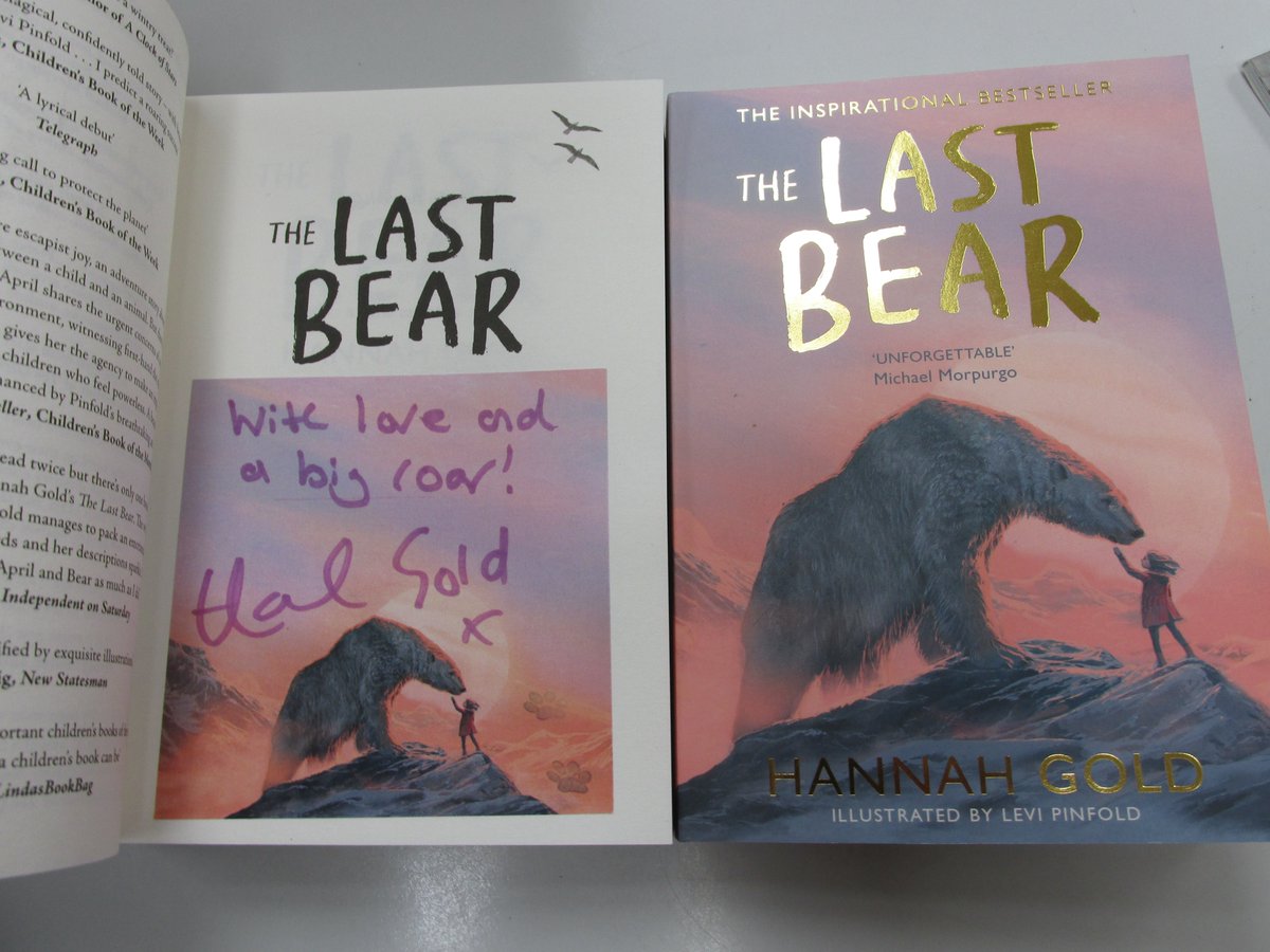 We are very lucky to have #signed copies of #TheLastBear by @HGold_author available now in #Haverfordwest #Pembrokeshrie @HarperCollinsCh