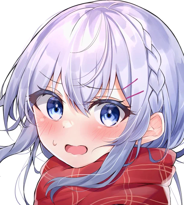 白髪ロングツリ目女子はいいぞ、、、!! 
