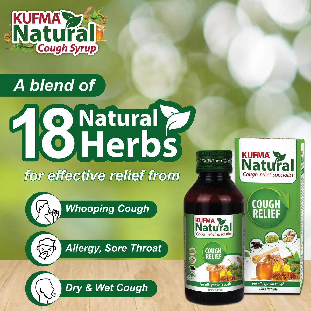 KufmaCough's tweet photo. For Effective Relief From Whooping Cough, Allergy, Sore Throat, Dry & Wet Cough Try π Kufma Natural Cough Syrup is a combination of #Kakrashringi, #Vasaka, #Tulsi, #Pippali, #Kantakari & 18 More Herbs
β
Buy Now at Amazon - https://t.co/KMP7UwVIWi
#KufmaNatural #CoughSyrup https://t.co/n6P8W7Cg3I