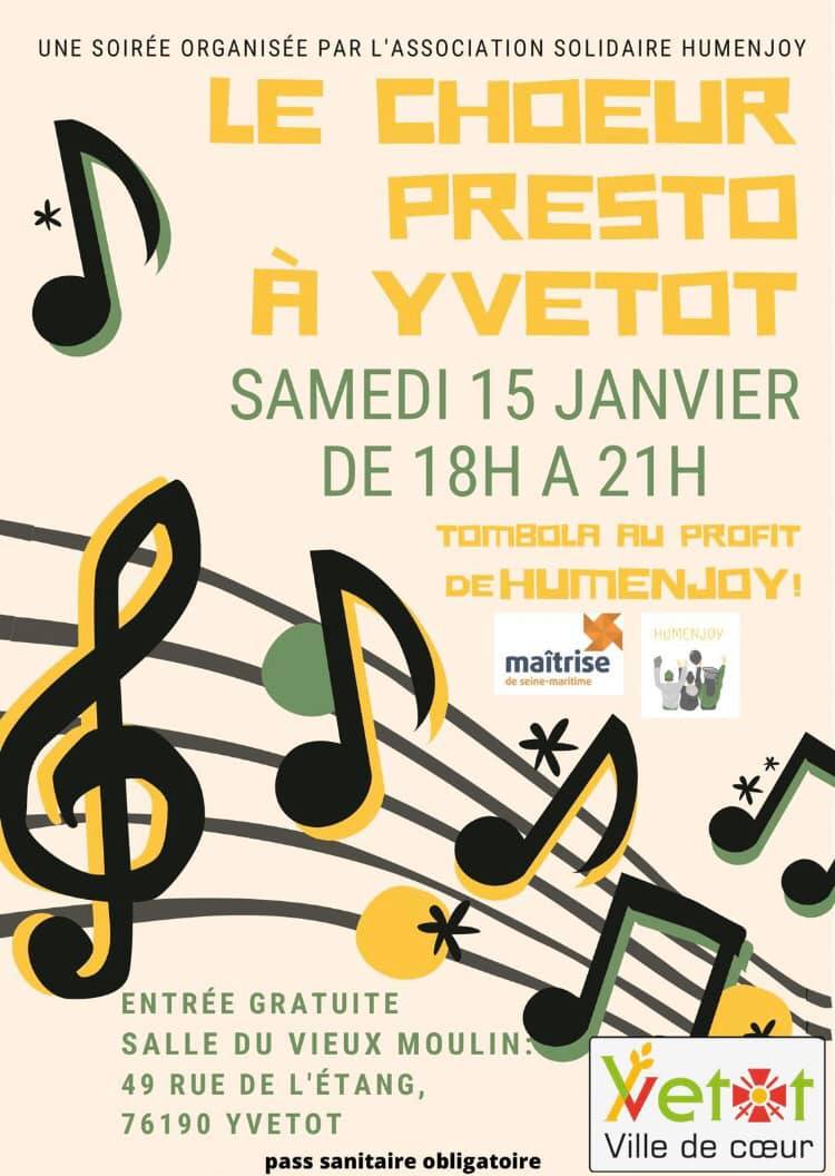 de_maritime's tweet photo. La Maîtrise de Seine-Maritime vous souhaite une très bonne année 2022.🎉
Vous pouvez retrouver le chœur Presto le 15 décembre à la salle du Vieux Moulin à Yvetot pour un concert organisé par l'association humanitaire Humenjoy. https://t.co/tBJGkv6WWl
