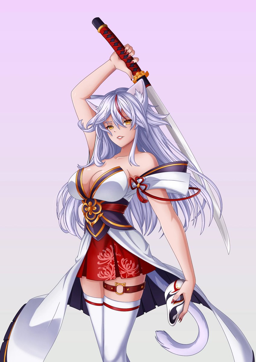 That's how I see a Woman.  This is what is inside each of us.  Sexy dress and a fucking sword behind our back. Cat's ears and a look that will turn you to stone if something goes wrong.

 foundation.app/@Curly_Kris

#nft #nftartists #NFTCommmunity #NFTs #NFTCollection #nftart