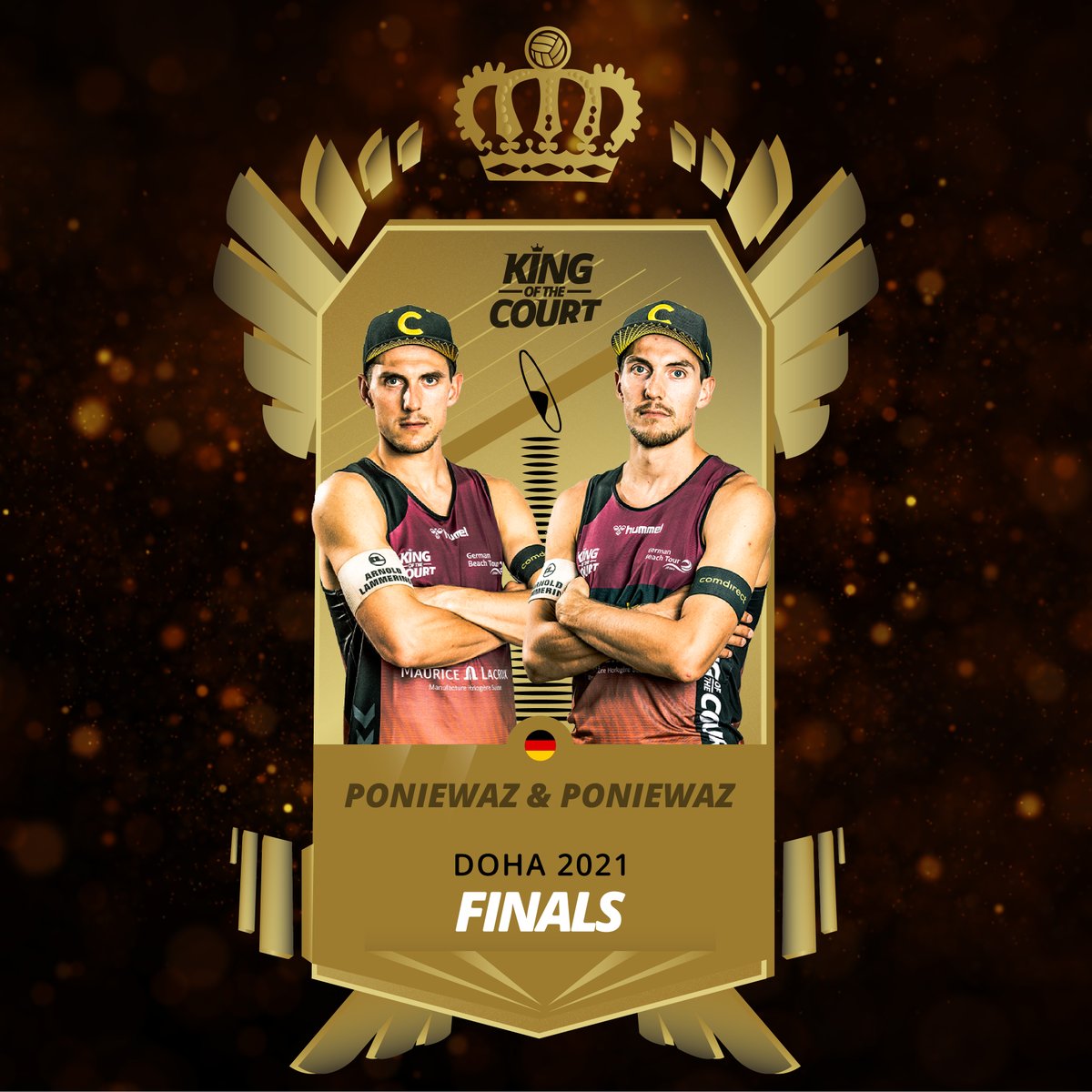 DVV_Volleyball's tweet photo. Die Finals stehen an! Wer wird King &amp; Queen der Serie? Drei 🇩🇪 Teams spielen ab morgen in Doha um die Krone!  👑🏐 
Alle Infos: https://t.co/36A9QpcMvF #kingofthecourt #beachvolleyball @KOTCbeach https://t.co/lBCRf9IjpF