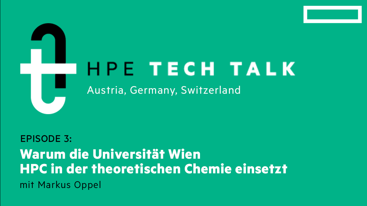 Dr. <a href="/MarkusOppel/">Markus Oppel</a> von der <a href="/univienna/">Universität Wien</a> spricht im #HPETechTalk #DACH über #HPC-Anwendungen in der theoretischen Chemie. 🤯 In der 3️⃣ #Podcast-Episode erfahren sie mehr über Daten-#Workloads &amp; Auswirkungen von Licht auf Moleküle. Jetzt reinhören: 🎧 ➡️ hpe.to/6011JfQkT