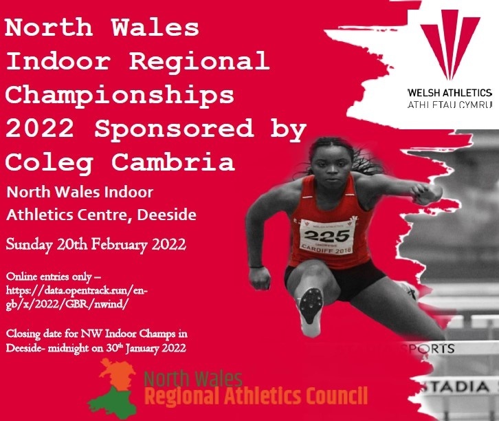 WelshAthletics's tweet photo. Due to the increase of COVID cases and a degree of uncertainty for fixtures in January, the NW Indoor Championships have been rescheduled to the 20th February at Coleg Cambria

https://t.co/YDCtHEp5mI

@colegcambria #Athletics #Athletau https://t.co/EKJqBiZUAV