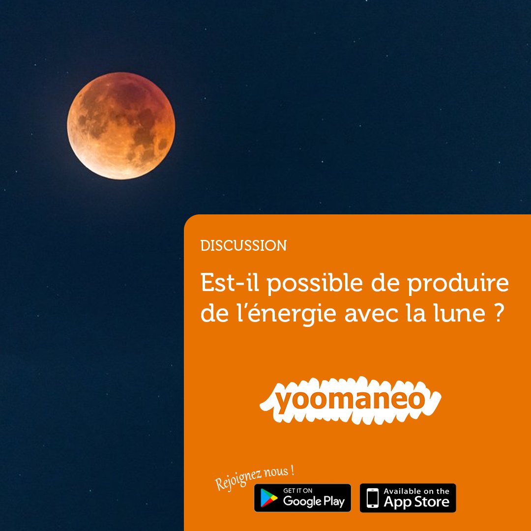 yoomaneo's tweet photo. Imaginez-vous des façons de produire de l'énergie avec la #lune ? 🟠
Répondez aux premiers commentaires sur @yoomaneo !
.
https://t.co/WIob6cLxUz

#communautédinnovation #innovation #débat #yoomaneo #communauté #energierenouvelable #energielune #energiesvertes #energieinnovation https://t.co/8J2V405ZxC