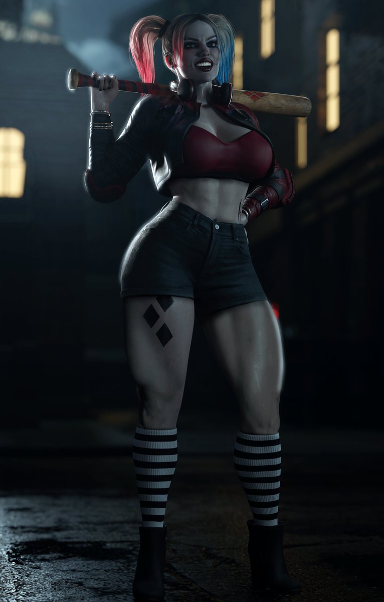 Rigid3D on X: RT @Dinoboy5551: Harley Quinn ~ Before and After ~ Part 1  Harley sometimes thinks about how small and smart she used to be. But  living on…  X