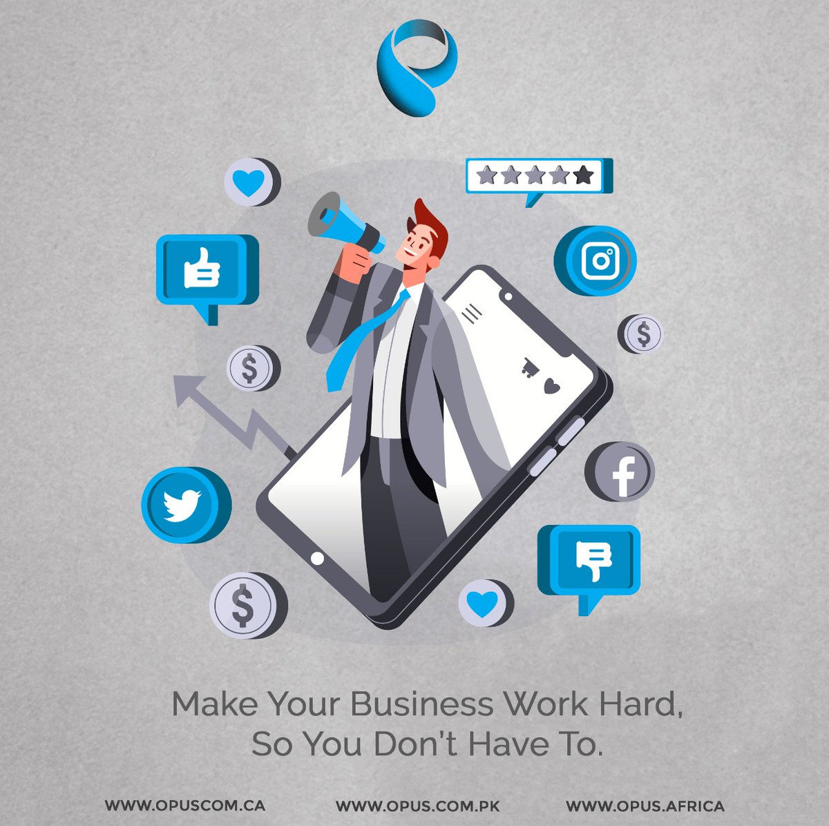 OpusPakistan's tweet photo. Working smart and efficient is the new way of obtaining success. 
Let your business speak for it while you sit back and enjoy the progress. 

Boost up your business everywhere!
Contact Us: Info@opus.com.pk | phone:03454009511 https://t.co/kvTWEf1fNq