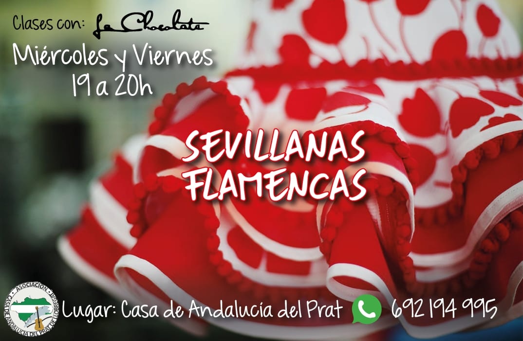 PratCasa's tweet photo. 🔊 Atención! Comenzamos el año con buenas noticias: Abrimos un nuevo curso de SEVILLANAS FLAMENCAS nivel intermedio, con nuestra profe Alejandra "La Chocolate" 💃🏽 Anímate y reserva tu plaza  🎶 Te esperamos 🤗 #CasaDeAndaluciaDelPrat #clases #flamenco #Ole #sevillanas #ElPrat https://t.co/vjoeiJcVOZ