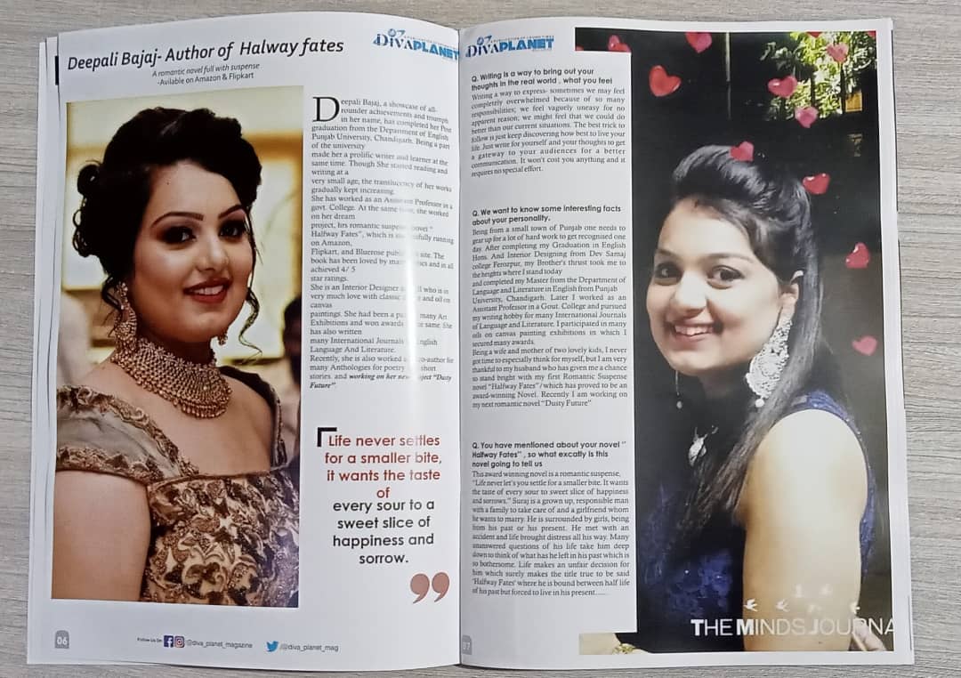diva_planet_mag's tweet photo. In Article we cover the journey of the famous author Deepali Bajaj. Author of the award winner novel Halfway Fates. Read out the full journey inside the https://t.co/8TNc5k13bz In Description. Go and read the full Article-Deepali Chopra
Published by-Crown Times
#womenempowerment https://t.co/kLcQtVEfxY