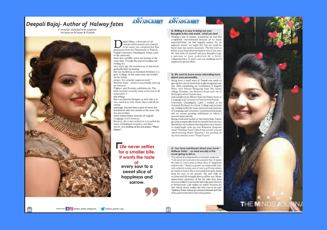 diva_planet_mag's tweet photo. In Article we cover the journey of the famous author Deepali Bajaj. Author of the award winner novel Halfway Fates. Read out the full journey inside the https://t.co/8TNc5k13bz In Description. Go and read the full Article-Deepali Chopra
Published by-Crown Times
#womenempowerment https://t.co/kLcQtVEfxY