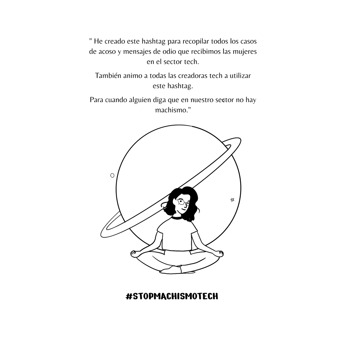 LaCompiladora's tweet photo. 👉🏽 Hemos hecho una recopilación ilustrada del hashtag de @miriamgonp #StopMachismoTech para seguir visibilizando la situación de las mujeres en el sector #tech
💜 Juntos/as podemos generar entornos sanos en los que este tipo de prácticas no existan.
🎢 #lacompiladora https://t.co/MN0wHeDo7h