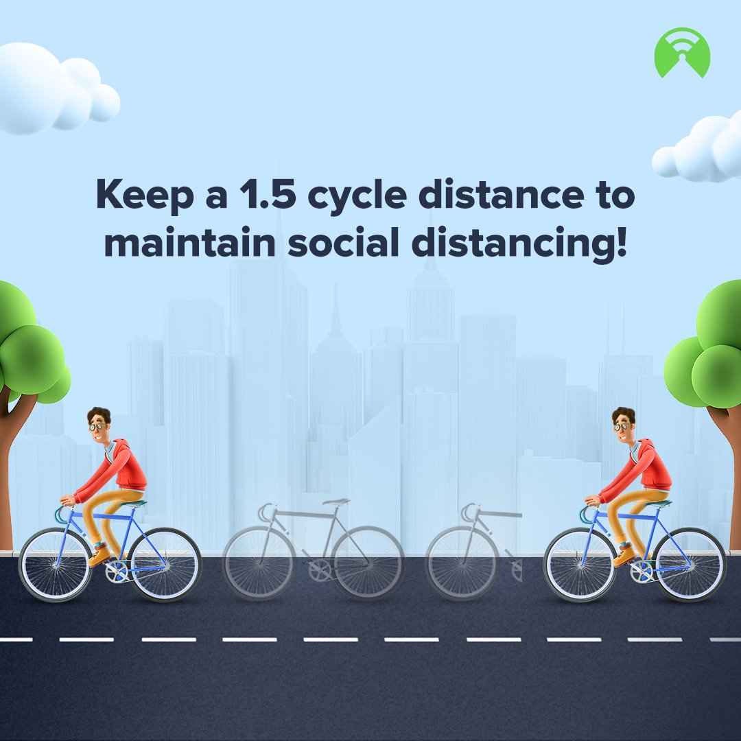 citilityapp's tweet photo. Next time you get confused about how much distance to keep, just remember the 1.5 cycle rule. And if you are confused about your daily commute then just use Citility.
#commuterlife #bus #ebike #urbanmobility #mobilityinabox #greenest #ecofriendly #dailycommute #citility https://t.co/zLocfin0Ak