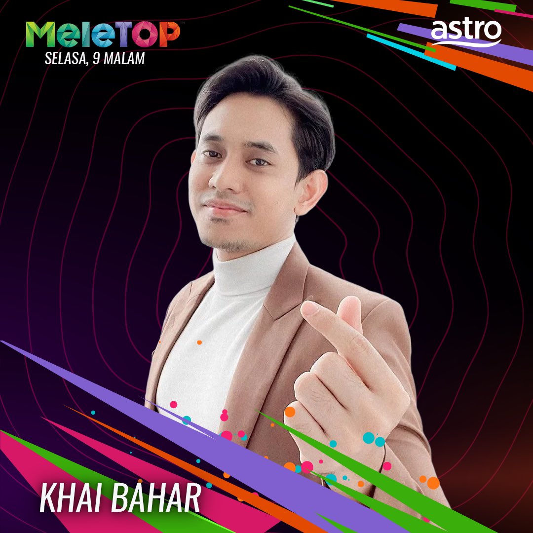 MyMeleTOP's tweet photo. Wah wah kita juga ada si kacak @khaibahar94_ 🤩 Korang dah ready ke untuk MeleTOP malam ini?? 

Jangan lupa saksikan MeleTOP 9 malam, hanya di Astro Ria, On Demand atau strim di aplikasi percuma Astro Go! #MeleTOP ✨ https://t.co/2es9RWNr9u