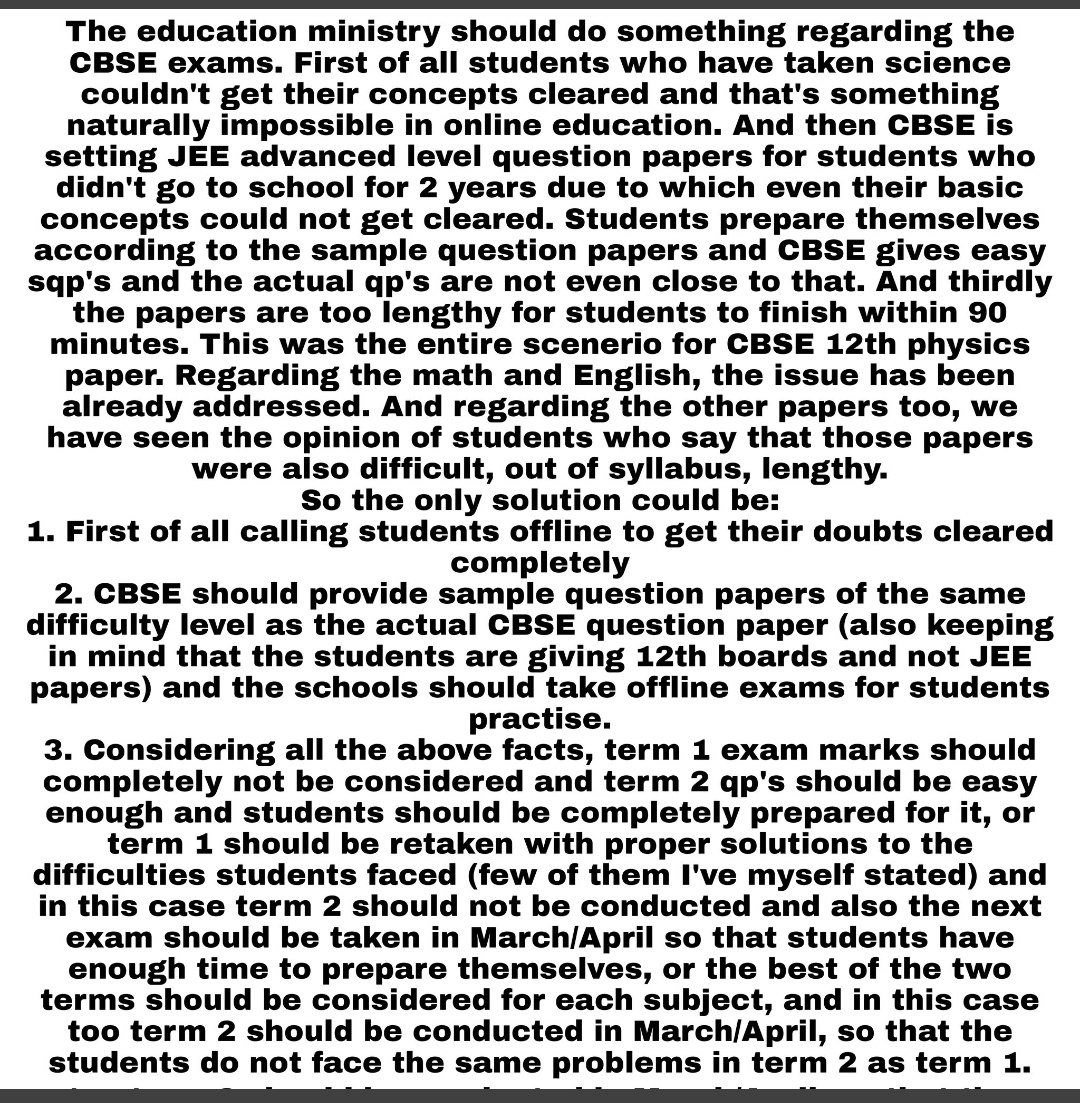 h_a_l_w_a's tweet photo. Please use these hastags #CBSE #DontCountTerm1Scores   #cbseterm1 

PLEASE RETWEET

SHARE 

TWEET

WE NEED TO GET OUR VOICES HEARD

HUME KHUD KE LIYE LADNA HOGA__1 https://t.co/BNYaiFfupt