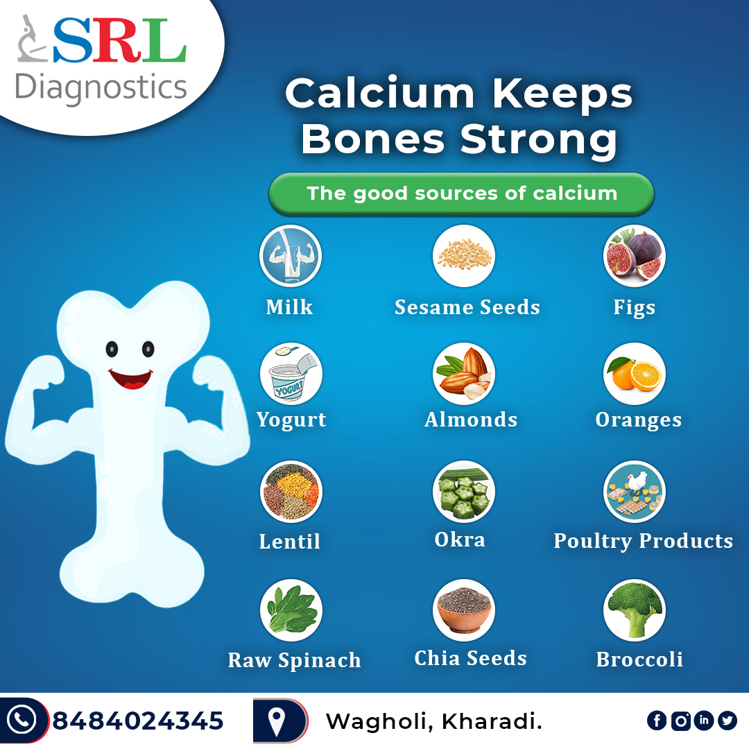 SRLdiagnosticsW's tweet photo. Do SRL Vital Care Bone Test
It includes- 
1) Rheumatoid Factor
2) Alkaline Phosphate
3) Calcium
4) Phosphorous
5) Uric Acid
6) CBC
7) CRP
8) Vitamin D
Follow: @SRLdiagnosticsW  

#calcium #calciumsources #healthcare #bonehealth #dignosticcentre #srldiagnostic #wagholi https://t.co/DKiU4Sbuoz