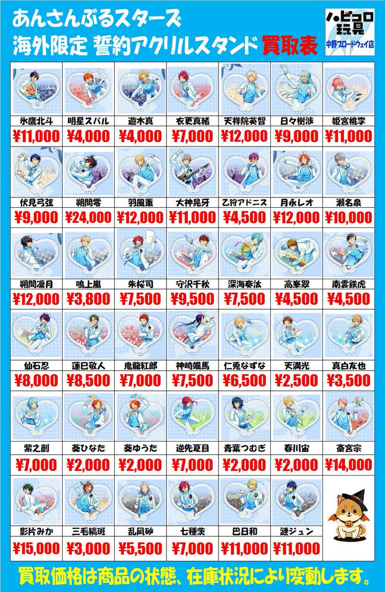 info＞ #あんさんぶるスターズ 天城一彩さんの時光缶バッジ＆イベコレ