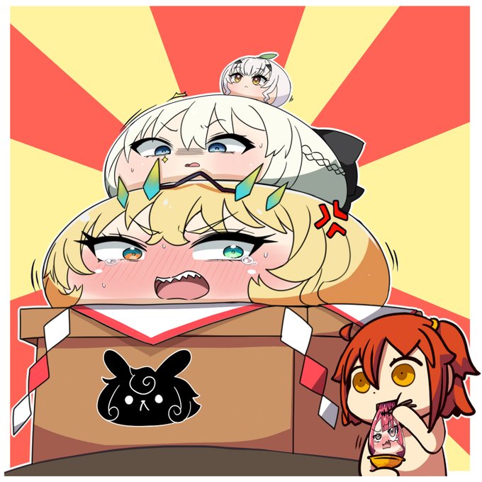 フォロワーさんの鏡餅を見てたら
思わず描いてしまったのでモチ投稿です・・・(˘ω˘)ヤッチマッタナァッ!! 