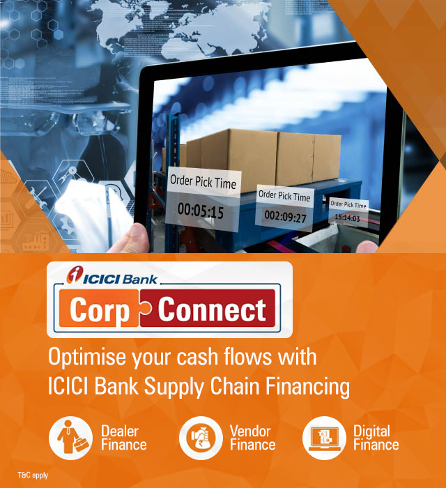 ICICIBank's tweet photo. ICICI Bank #CorpConnect is a first-of-its-kind digital platform for banking & supply chain finance, offering benefits such as multiple payment options, real time information, instant payments and collections to/from their channel partners.
Know more: https://t.co/tSmJVzX24Z https://t.co/joZLa040CW