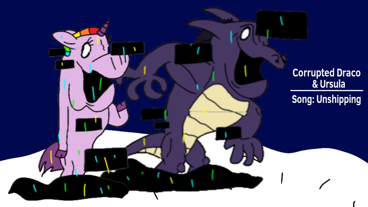 I'm sending this tweet cause <a href="/BakerClips/">Andre Baker Clips</a> is still in the unready state.
This picture was made by him tho.
Draco And Ursula corruption idea.
This was just an idea he doesn't know how to make FNF mods.
Draco And Ursula is owned by <a href="/BakerClips/">Andre Baker Clips</a> and me.
Enjoy ^^