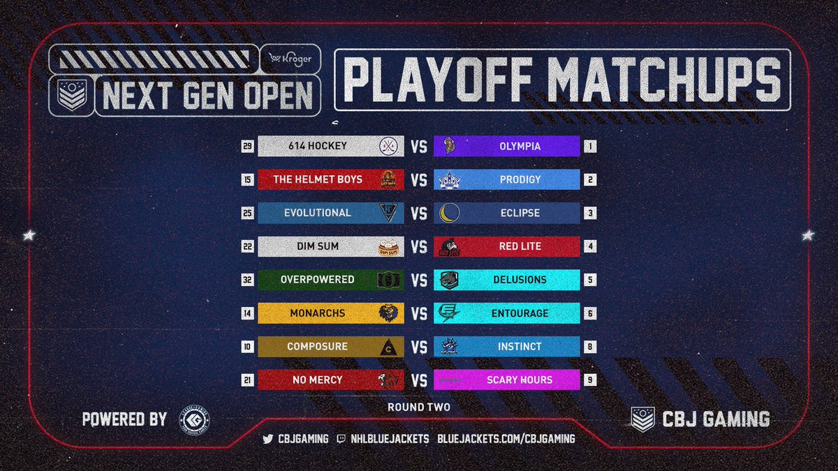 CBJgaming's tweet photo. The break is over and we have an packed week ahead in the @Kroger Next Gen Open PLAYOFFS!!!
The fun starts tonight following the #CBJ game only at https://t.co/0swQjaTHbT!
@leaguegaming https://t.co/W5dHK4M7nq