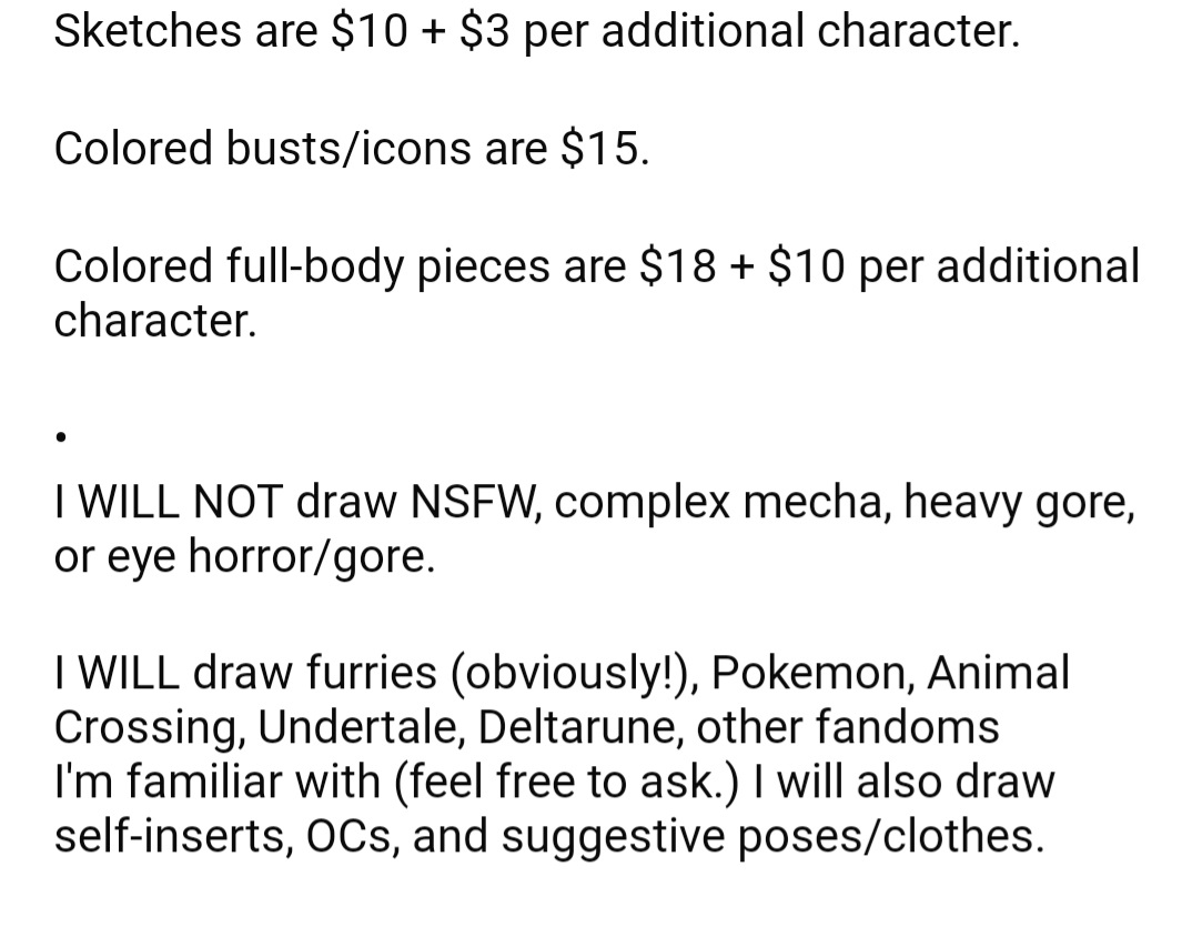 StrwbrryJamArt's tweet photo. Commission info!! DM if you find yourself interested. :> 🍓🍓🍓 https://t.co/S1rhjn7oEp