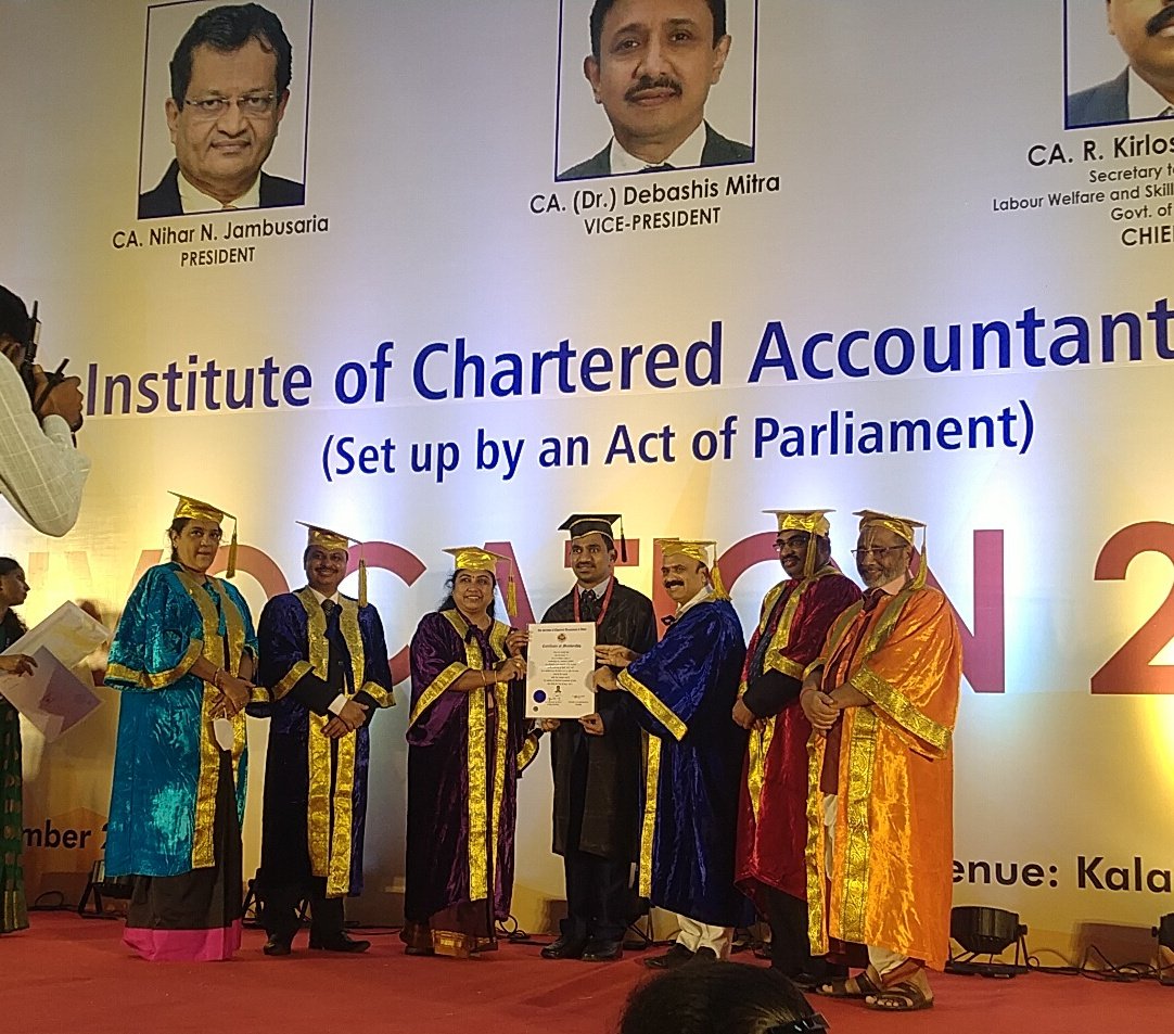 Bharath_Tax's tweet photo. Elated movement on receipt credentials #Convocation2021 @theicai @sircoficai ❤️😍🎓 https://t.co/86FXslYXhC