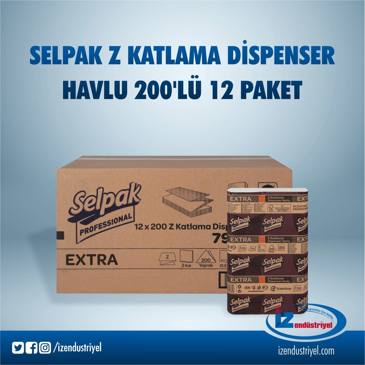izendustriyel's tweet photo. Uygun Fiyatlar, Hızlı Teslimat ve Güvenli Alışveriş https://t.co/bNKGJ2HhKa’da!

215*240 cm yaprak ölçülerine sahip olan 2 katlı Z kat dispenser havlu.
%100 selülozdan üretilmiştir.

Uygun fiyatlar, hızlı teslimat ve güvenli alışveriş için;
https://t.co/bNKGJ2HhKa https://t.co/G9HmU0T9g0