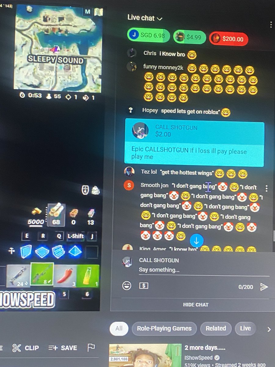 CALLSHOTGUNN's tweet photo. @IShowSpeed Add Me So We Can Wager !! I donated like 7 times 👀 https://t.co/muIzn5bo0o