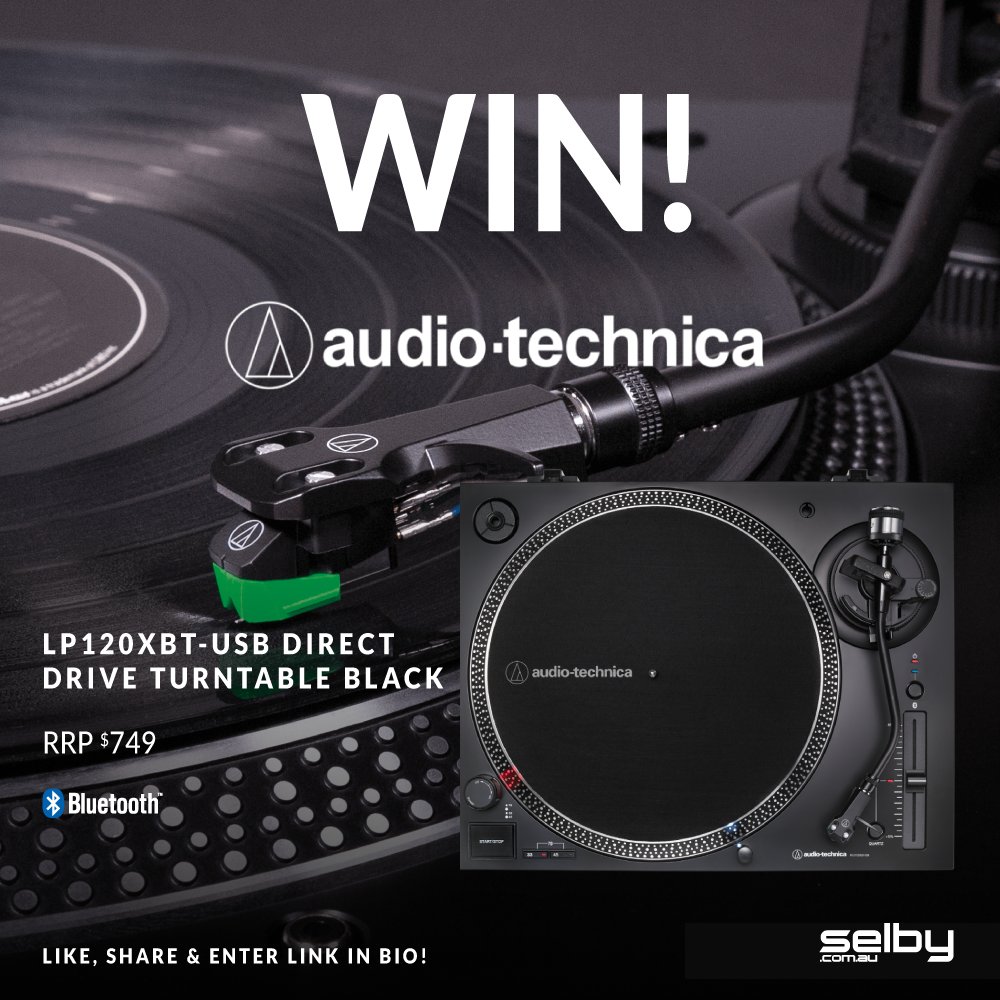 TIME TO WIN 🔥 We're giving away 1x Audio-Technica LP120XBT-USB Direct Drive Turntable valued at $749 thanks to @audiotechnicaau
HOW TO ENTER: ⚠
✅ ENTER HERE >> bit.ly/selbywin