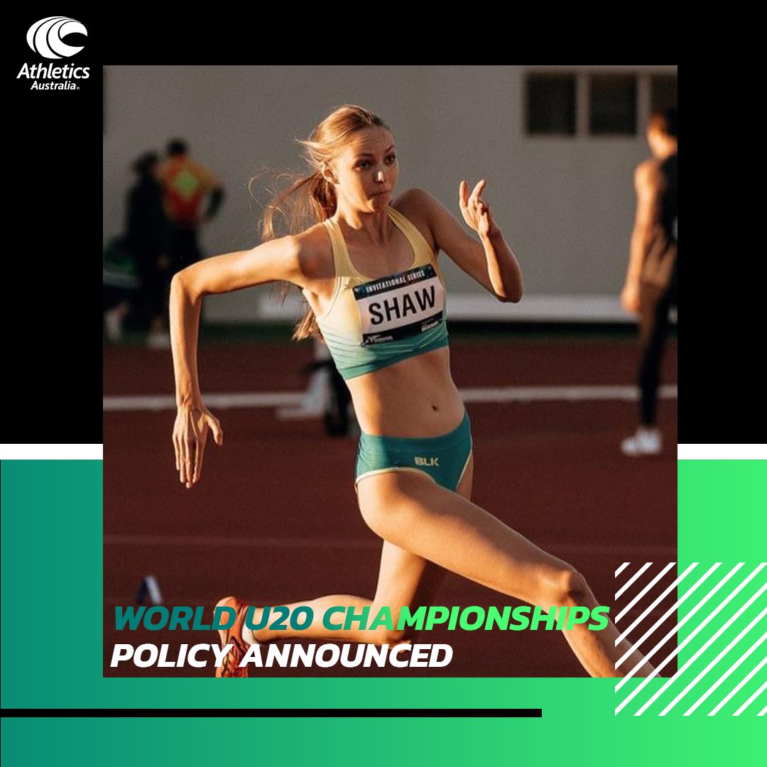 It is currently the intention of Athletics Australia to send a team to the 2022 World Athletics U20 Championships to be held from August 1-6 in Cali, Colombia. 

POLICY AND NOMINATIONS 👉 bit.ly/AA_U20Policy

#ThisIsAthletics