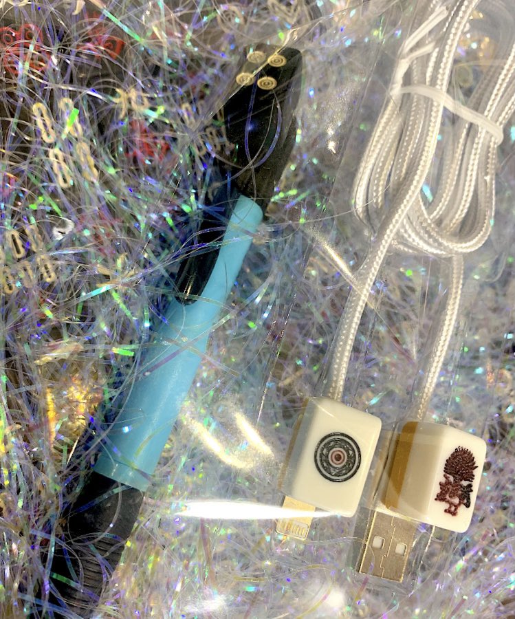 ao___39's tweet photo. 盲牌しながら充電!麻雀ケーブル🔌
麻雀ペン🀄️

本日発送です📮☺︎ https://t.co/AvyT7pa1cM