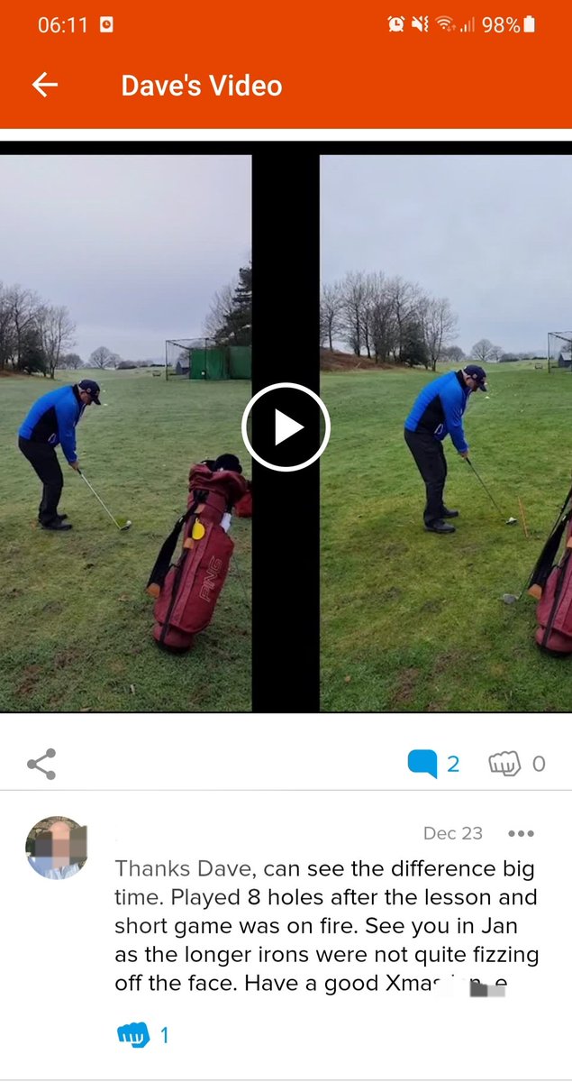 DaveCorsbyPGA's tweet photo. Its great to wake up and see some feedback from a player following their first short game session @WindermereGolf.
To start your 2022 season the way you want, drop a #DM to see how we can improve your performances.
#results #betterbecause https://t.co/4eJ2AF2YOI